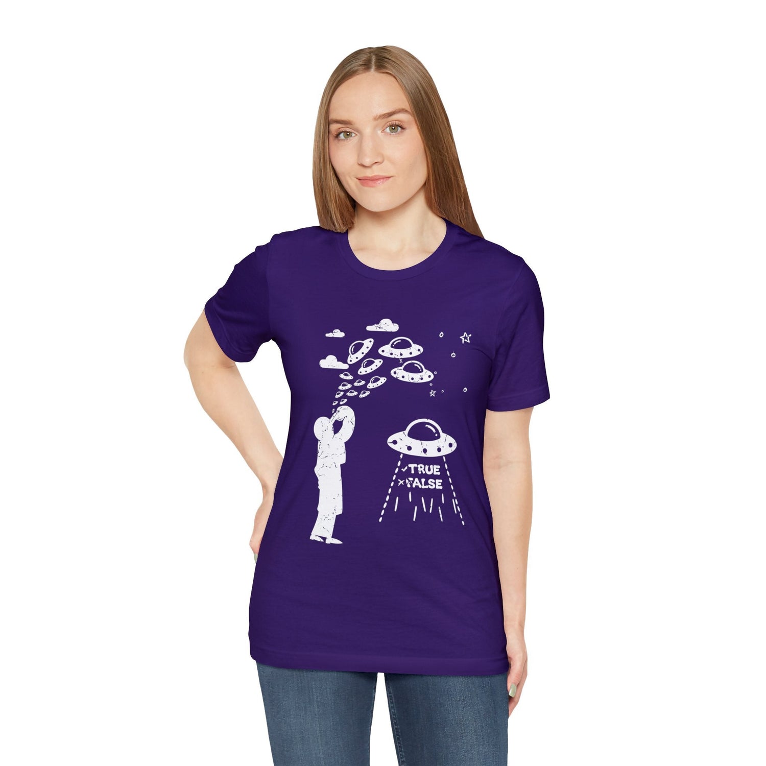 Are Aliens Real? Unisex Cotton T-Shirt