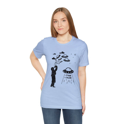 Baby Blue - S - Are Aliens Real? Unisex Cotton T-Shirt