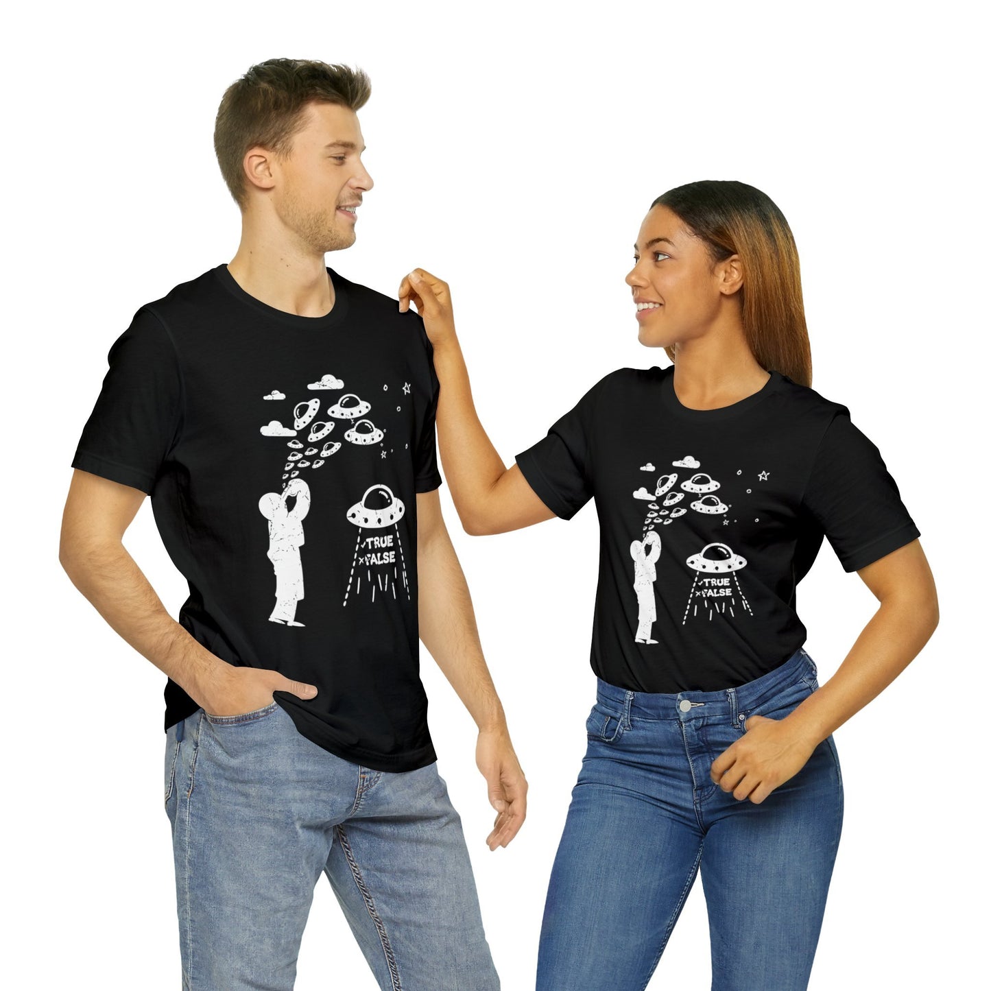 Black - S - Are Aliens Real? Unisex Cotton T-Shirt
