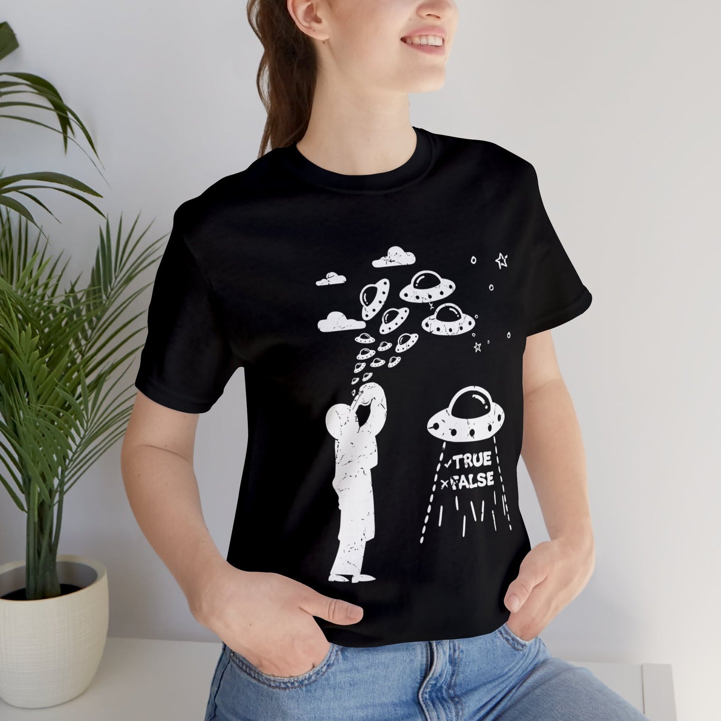 Black - XL - Are Aliens Real? Unisex Cotton T-Shirt
