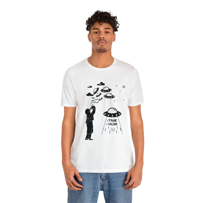 White - M - Are Aliens Real? Unisex Cotton T-Shirt