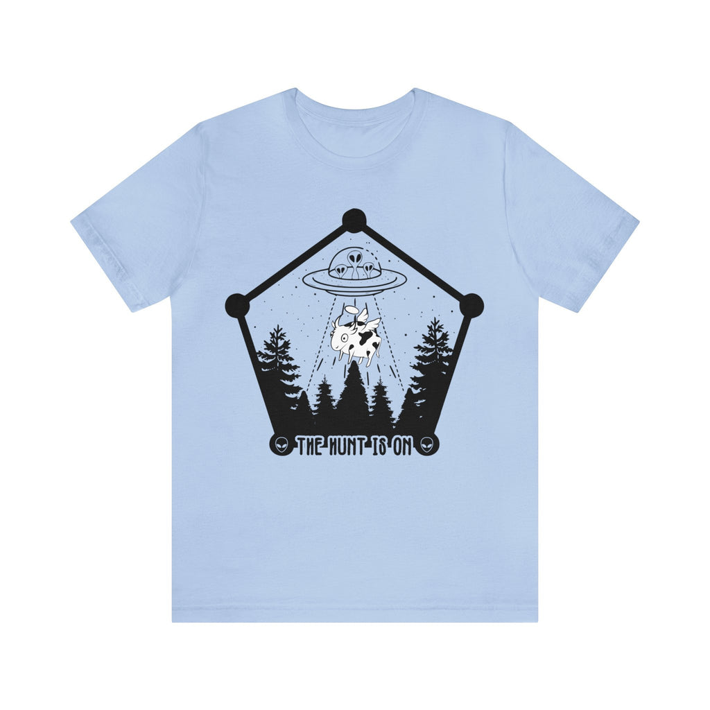 Baby Blue - L - The Hunt is On Unisex Cotton T-Shirt