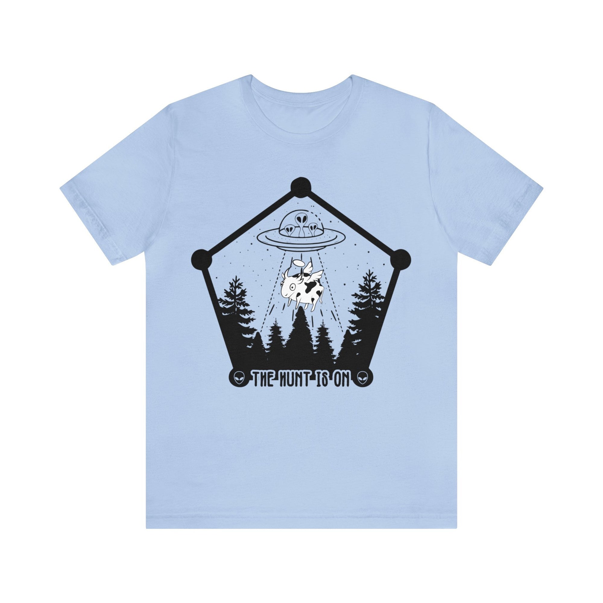 Baby Blue - L - The Hunt is On Unisex Cotton T-Shirt