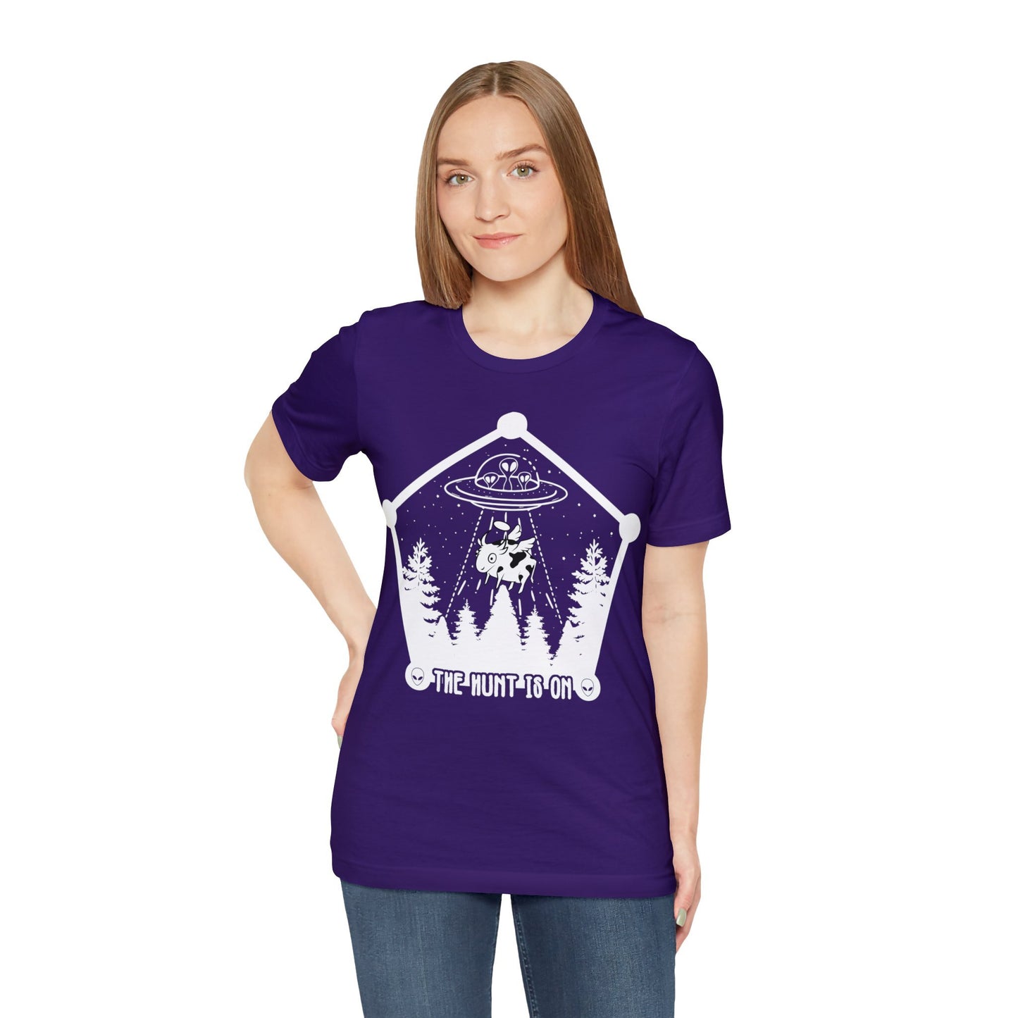 Purple - XL - The Hunt is On Unisex Cotton T-Shirt