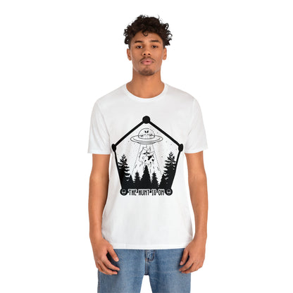 White - M - The Hunt is On Unisex Cotton T-Shirt