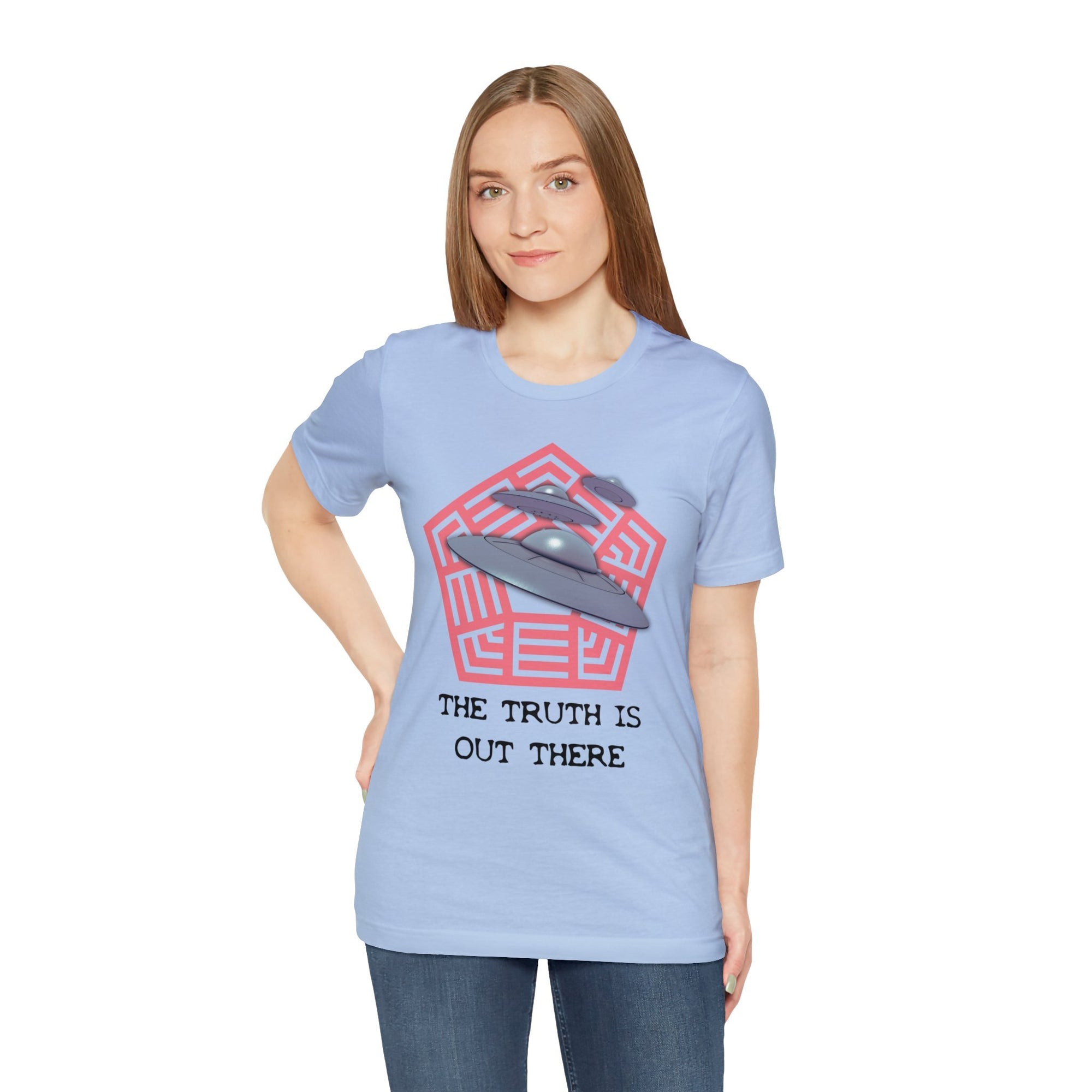 Baby Blue - L - The Truth Is Out There Unisex Cotton T-Shirt