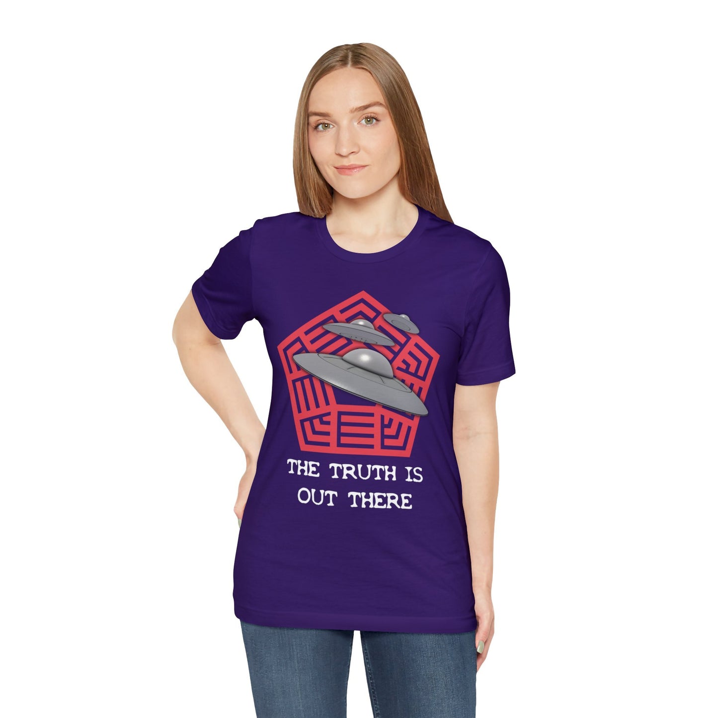 Purple - S - The Truth Is Out There Unisex Cotton T-Shirt