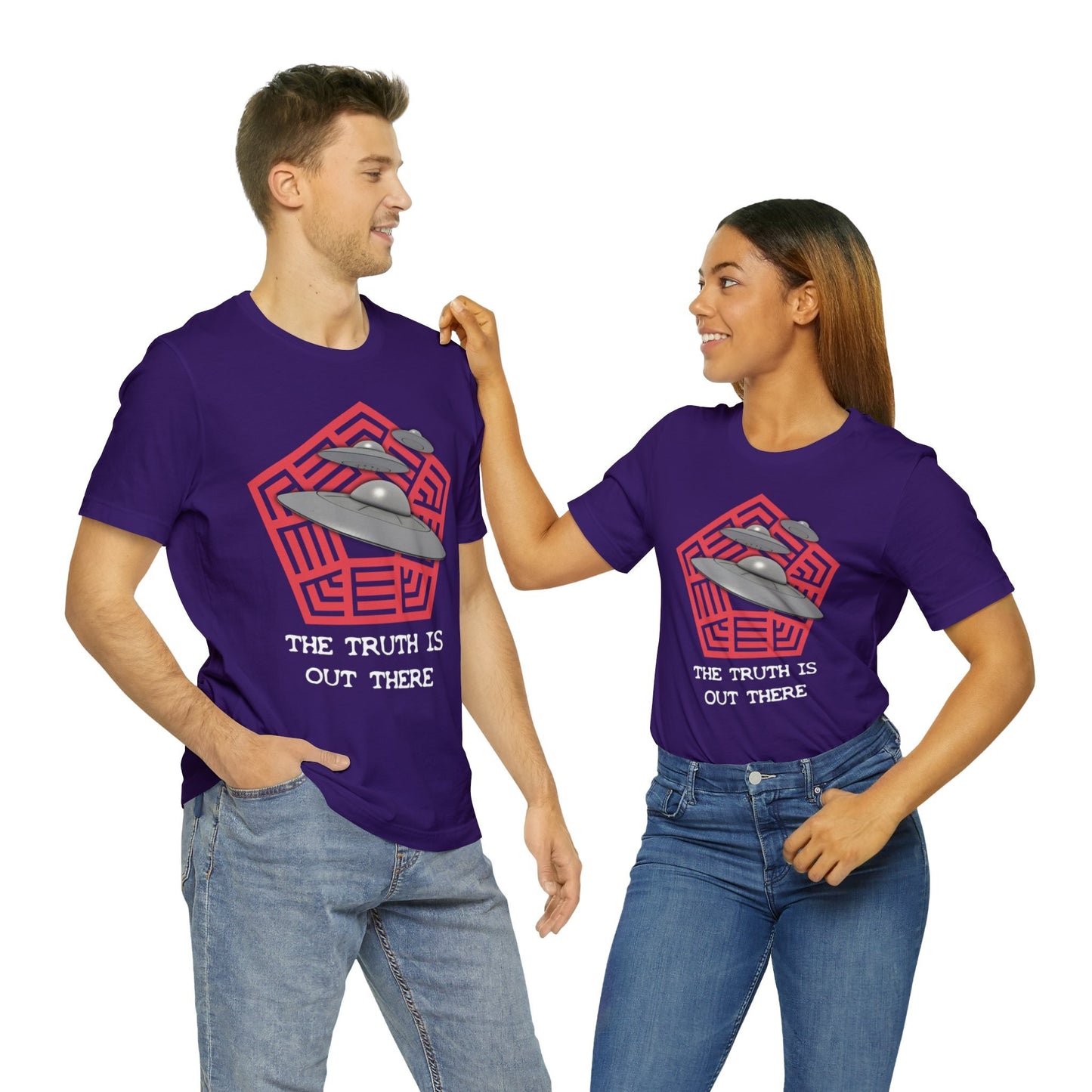 Purple - S - The Truth Is Out There Unisex Cotton T-Shirt