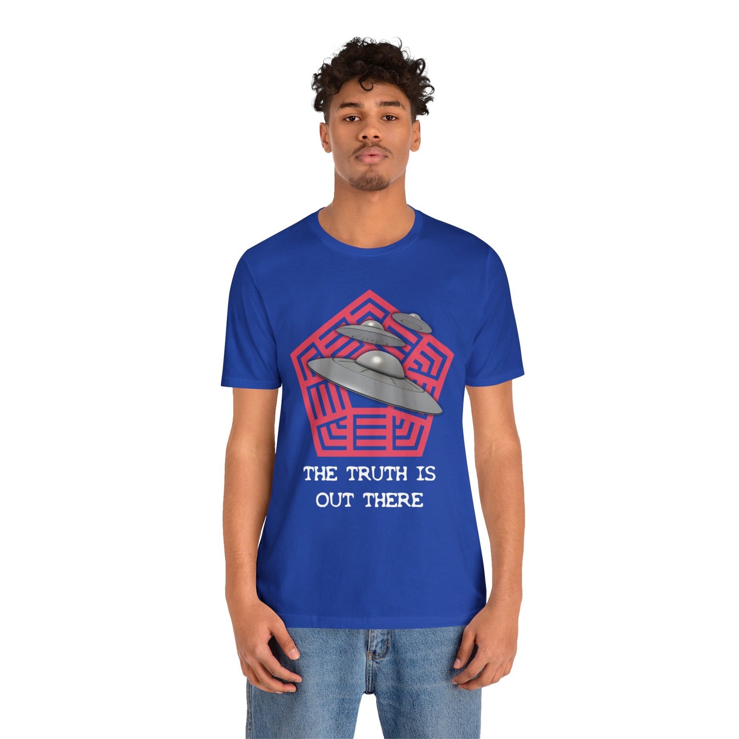 True Royal - M - The Truth Is Out There Unisex Cotton T-Shirt