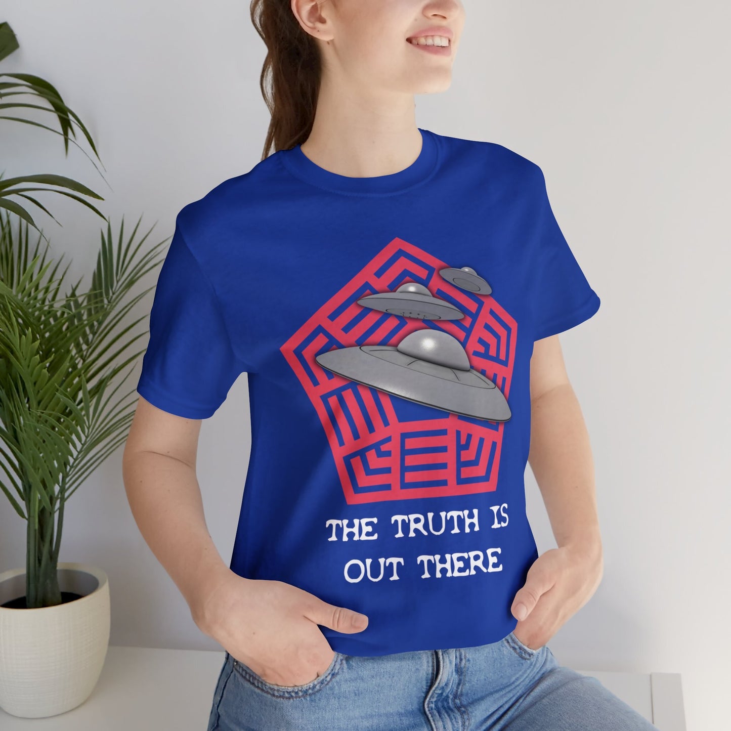 True Royal - 2XL - The Truth Is Out There Unisex Cotton T-Shirt